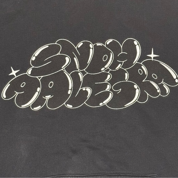 Snoh Aalegra Black Bubble Letter Hoodie Size XL - Picture 2 of 5